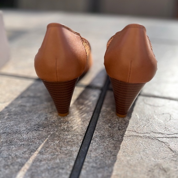 Franco Sarto Talina tan Wedge Pump shoes -NWT - Picture 6 of 11